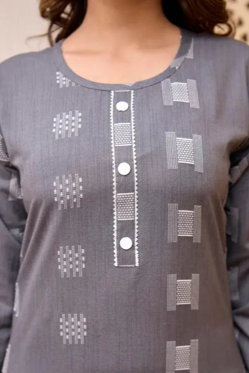 Kurti Pant Set with Dupatta