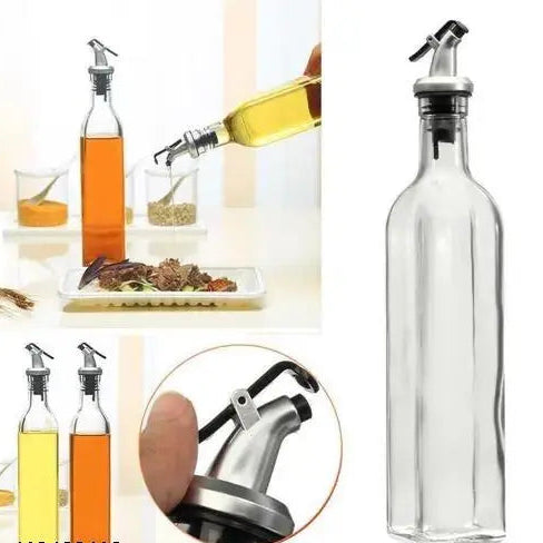 Oil Dispenser Bottle for Kitchen, 500ml (Pack Of 2),FCollepsible Funnel-1 [Multicolour] || Total Item 3