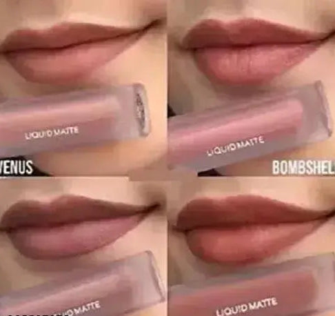 Color Sensational Liquid Lipstick Combo Pack, Set of 4 Edition Mini Lipsticks Matte Finish Lip Color ( Edition, 20 ml).
