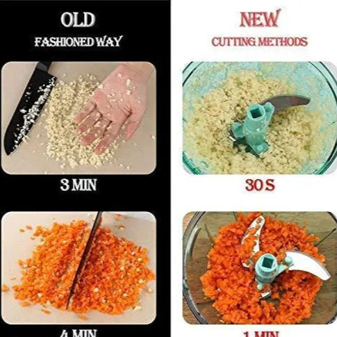 Kitchen Dori Chopper / Manual Chopper / Onion Dry Fruit Grinder / Vegetable Chopper Cutter / Salad Maker( XXL Chopper 1000ml,Pack of 1, blue)