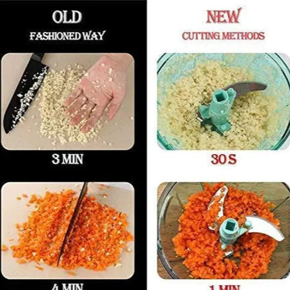 Kitchen Dori Chopper / Manual Chopper / Onion Dry Fruit Grinder / Vegetable Chopper Cutter / Salad Maker( XXL Chopper 1000ml,Pack of 1, blue)