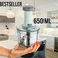 650ml Large Quick & Powerful Hand Held Food Chopper to Chop & Cut Fruits, Vegetable