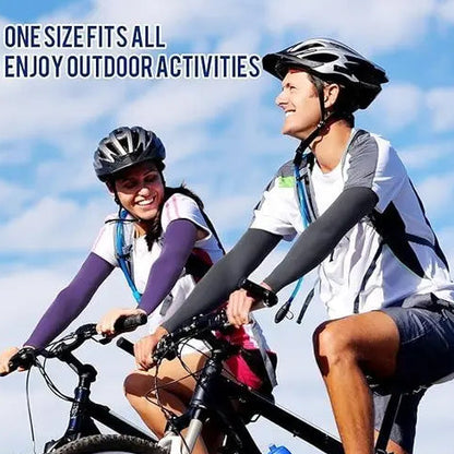 Sun Protection Cooling Arm Sleeves with Thumb Holes - Gardening Outdoors Sports Workouts Sunscreen Arm Sleeves pack of 1